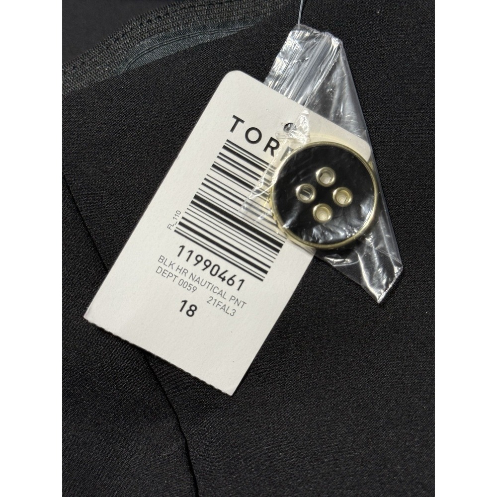 torrid Black Wide-Leg Sailor-Inspired Pants with Gold Buttons - Picture 8 of 10